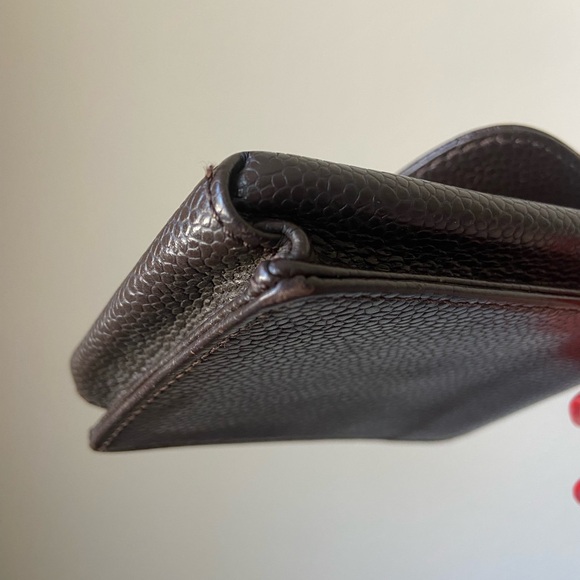 Chanel brown caviar cigarette case, authentic - Picture 6 of 10